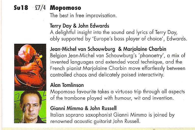 Mopomoso at the Vortex flyer